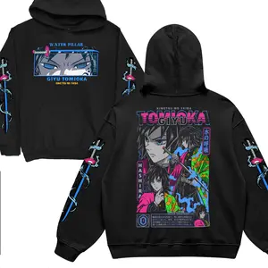Demon Slayer Kimetsu no Yaiba Anime Manga Giyu Tomioka Hoodie Gift For Her Gift for friends Funny gift Webtoon Unisex hoodie