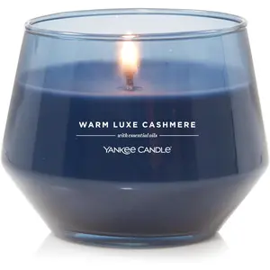 Yankee Candle Studio Medium Candle, Warm Luxe Cashmere, 10 Oz: Long-Lasting, Essential-Oil Scented Soy Wax Blend Candle | 40-65 Hours of Burning Time Yankee Candle