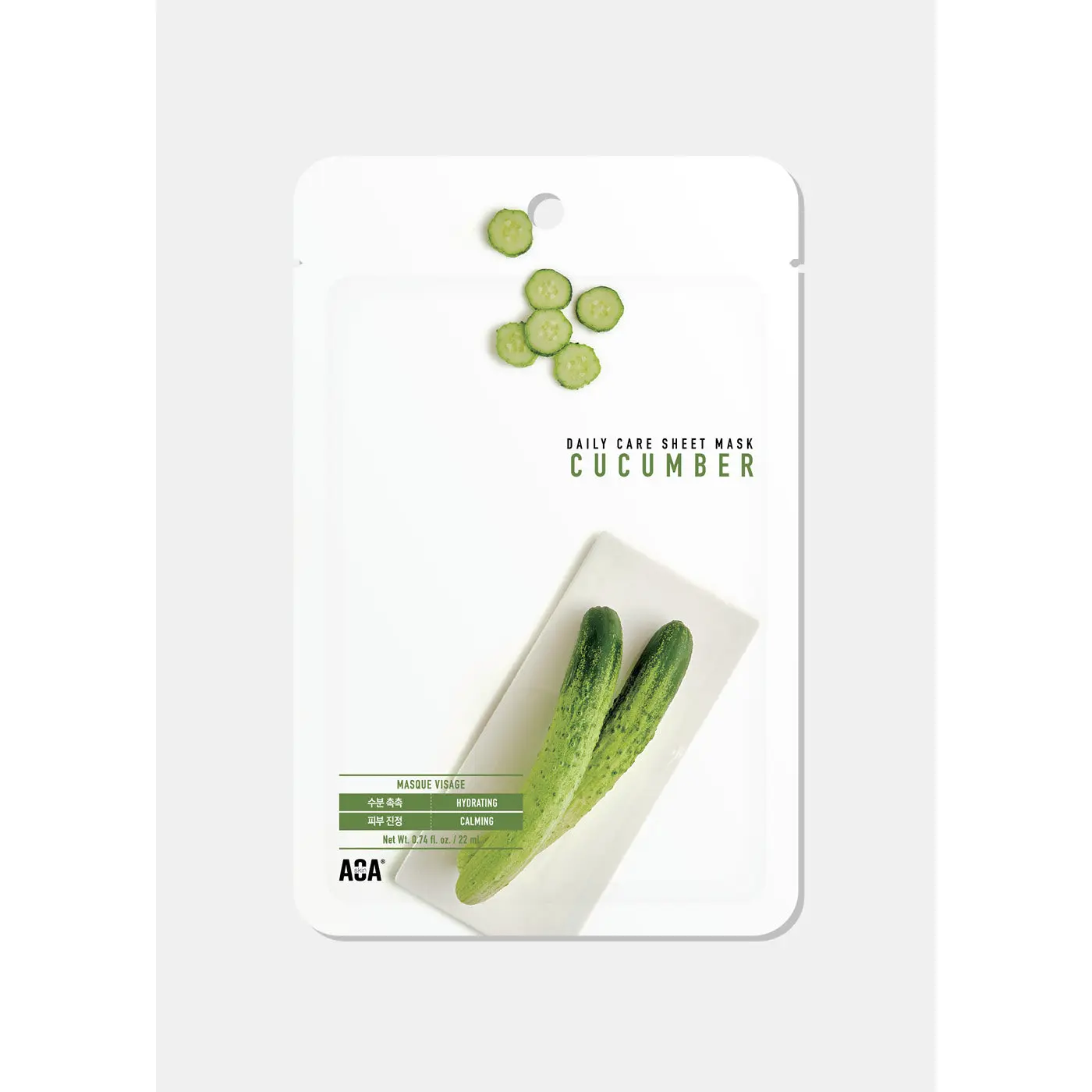 AOA Skin Cucumber Daily Care Sheet Mask