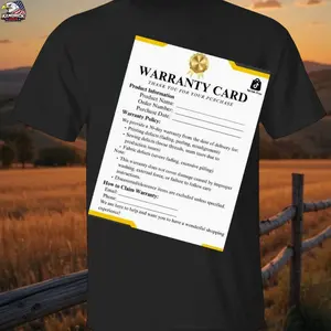 Kendrick Shop 5-1 Warranty Card For Our T-Shirt - Sweatshirt - Hoodie