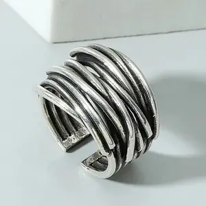 1 Piece Multi-layer Wrap Ring Party Personality Trend Style Retro Distressed Opening Wholesale