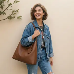 Women's Minimalist Solid Color Shoulder Bag, Soft Foldable Crescent Vegan Leather Shoulder Bag with Cosmetic Bag, Casual Trendy Versatile Commuting Bag, All-match Handbag for Daily Use Brooklyn Shoulder Bag Pu Tote Satchel Crossbody Purses