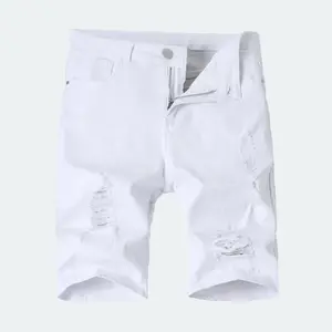 1 Pack Men's Slim Fit Stretch Denim Shorts - Men's Slim Fit Skinny Denim Shorts, Men's Slim Fit Skinny Denim Shorts, Ripped Skinny Denim Shorts, Fashion Straight Comfort Stretch Waist Shorts Men's Casual Breathable Shorts tiktok  shop  fadhion full