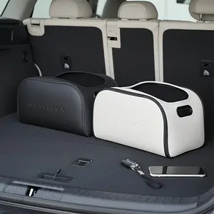 Car Storage Box Leather Material Providing Sufficient Space Large Opening Storage Box on The Passenger Side Large capacity Trunk Finishing Box