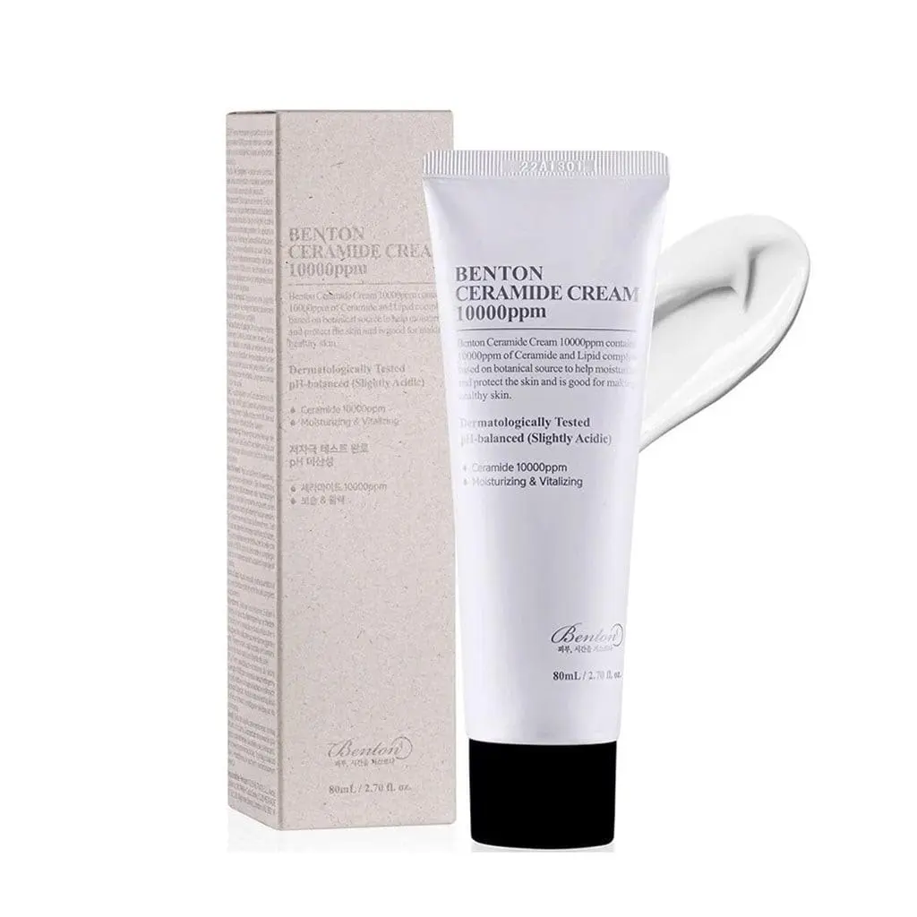 BENTON Ceramide Cream 10000ppm – Vegan Nourishing and Hydrating Moisturizer – Strengthen Skin Barrier – For Dry and Sensitive Skin, 2.7oz.
