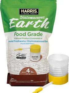 HARRIS Diatomaceous Earth Food Grade, 4lb with Powder Duster Included in The Bag