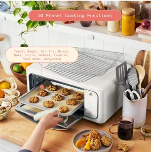 Infrared Air Fryer Toaster Oven, 9-Slice, 1800 W, White Icin