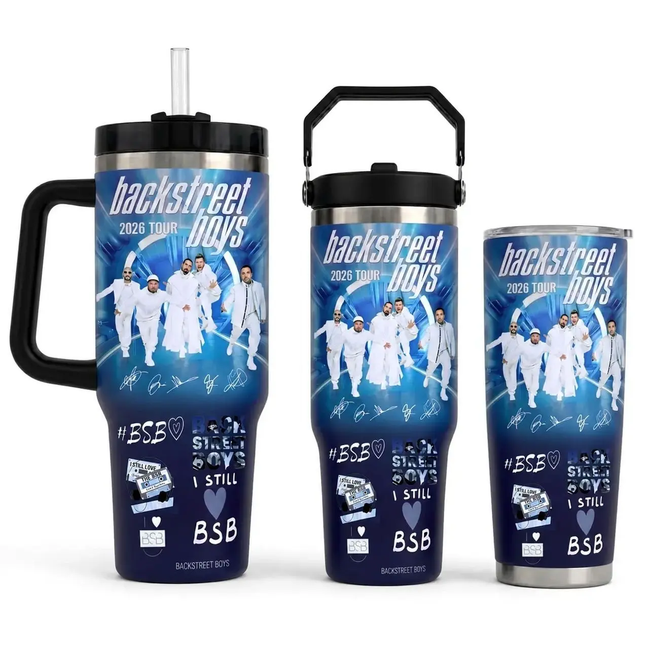 [MADE IN US] Vacuum Insulated Tumbler BSB 2026 Tour with Lid and Straw - Stainless Steel Travel Coffee Mug Double Wall Hot & Cold Drink Cup Leakproof Portable