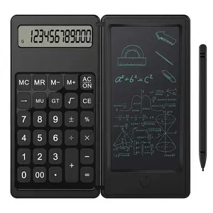 Foldable Calculator & 6 Inch LCD Writing Tablet With Stylus Pen