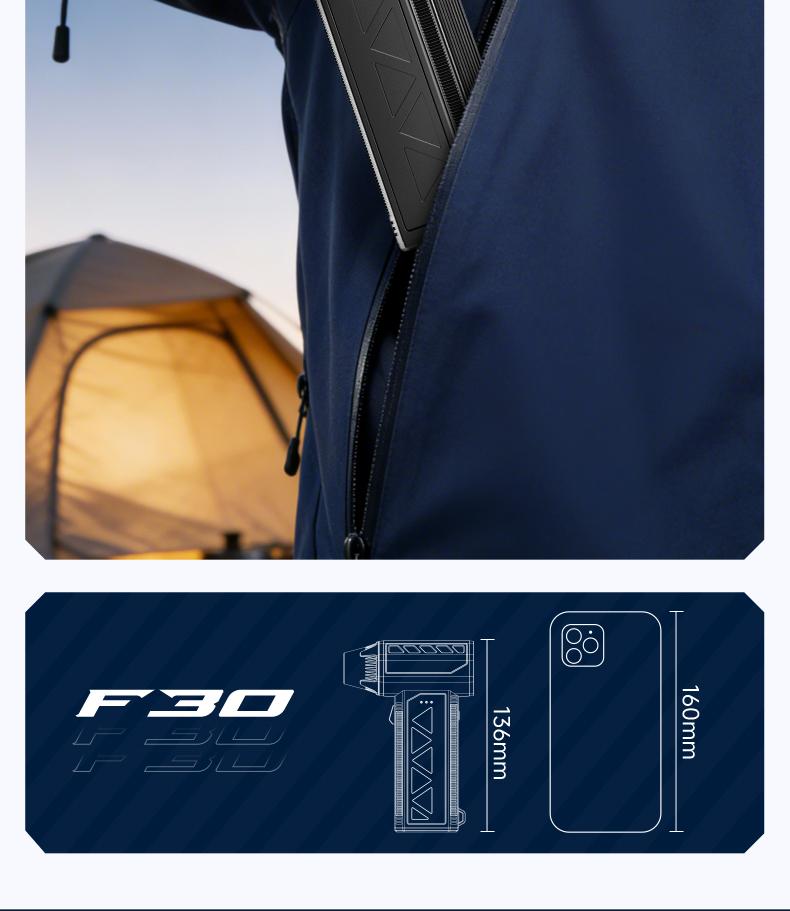 Powerful Turbo Fan 140,000 RPM Mini Portable Jet Fan Compressed Air Duster Keyboard Cleaner Type-C Rechargeable Handheld Blower for Cars PCs Snow Removal with 3-Speed Settings