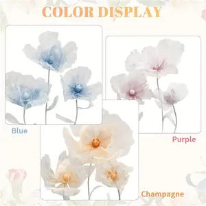 3Pcs Giant Flowers for Decoration, Huge Artificial Silk Rose Flower Decoration, Artificial Peony Flower Faux Flower Realistic Large Simulation Flower Wedding Reception Props for DIY Craft Living Room Decoration, Indoor Outdoor Decoration