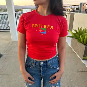 [Sale Up To 40%] Eritrea Baby Tee, Eritrea Y2K T-Shirt, Eritrea Tee, Vintage 2000s 90's Eritrea Shirt, Africa Baby Tee