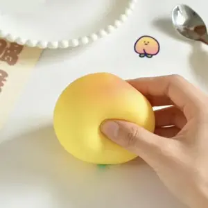 Cute Simulation Peach Squishy Anxiety Relief Fidget Toy