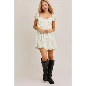 Rachel Cream Floral Dress