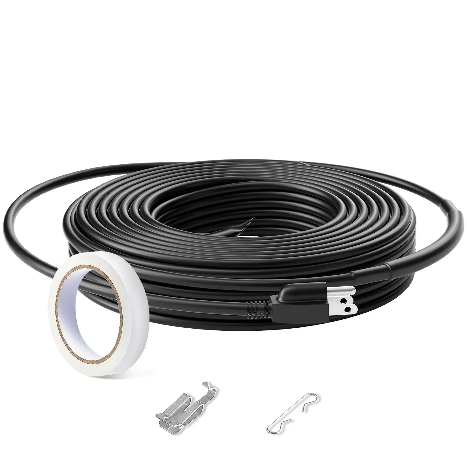 【Summerfinds】VEVOR Self-Regulating Pipe Heating Cable,24FT 5W/FT Heat Tape for PipesRoof Snow Melting De-icingGutter and Pipe Freeze Protection, Flexible Hose