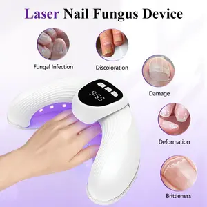 Nail Fungus Laser Device for Multiple Toenails & Fingernails Nails Fungus Onychomycosis Remove Toenail Treatment LED Light Device Electric Nail Repair Solution for Damaged and Discolored Nails UV Light Therapy