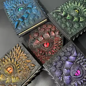 3D Dragon Eye Embossed Journal,Resin Engraving Notebook,Dnd notebook for Dragon Lovers ,Blank Paper,Hardcover Travel Notepad for Writing,Sketchbook,Hardcover Drawing Sketchbook,Collection,Gift,Decoration A4 and A5 Size