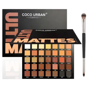 35-Color Eyeshadow Palette – Matte & Shimmer, Highly Pigmented Neutral Brown & Warm Tone Eye Shadow, Long Lasting Waterproof, Blendable Nude Eyeshadow Powder for Everyday Natural to Smoky Eye Makeup Powder, Cosmetic