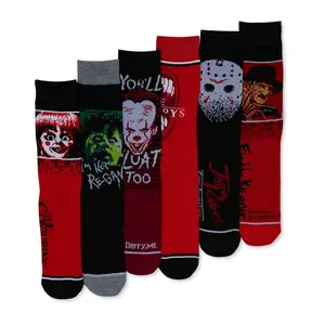 Horror Movie Men's Crew Socks - 6pk - Men's Wear - Menswear