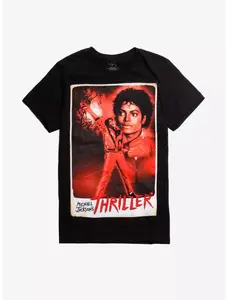 Michael Jackson Thriller Poster Shirt | Vintage Thriller Album Graphic Tee | King of Pop Retro T-Shirt | Classic 80s Music Poster Shirt | Unisex MJ Fan Tee
