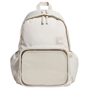 Adidas Classic Logo 26L Polyester Backpack - Durable Outdoor Rucksack, Lightweight Casual Daypack, Travel Backpack for Men and Women in Bauxite Brown