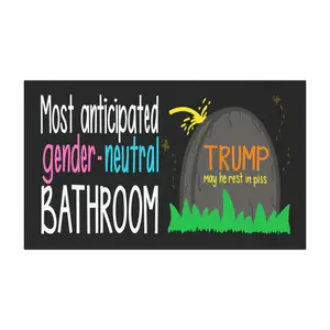 Most Anticipated Gender-Neutral Bathroom Car Magnet | Political Satire