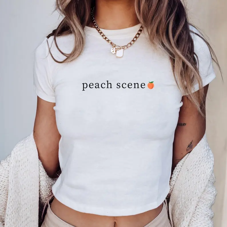 TSITP Baby Tee, Peach Scene, Team Conrad shirt, The Summer I Turned Pretty, Y2K baby tee, Season 3 TSITP, Cousins Beach Shirt, TSITP merch,