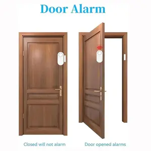 Door & Window Alarm, Wireless Magnetic Anti-Theft Sensor, Burglar Nemesis, Child Safety Alarm, Max 120dB Siren.