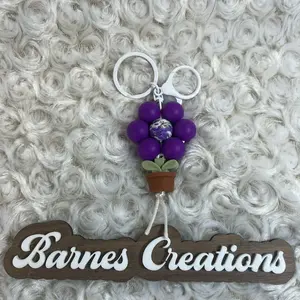 Flower pot keychain