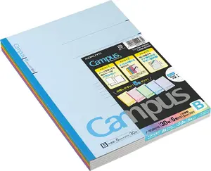 5-Pack B5 Lined Notebooks, 30 Sheets Each, 6mm Ruled Paper for School, Work & Note-Taking