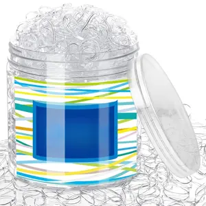 Clear Elastic Hair Bands, 2000pcs Mini Hair Rubber Bands, Hair Ties, Soft Hair Elastics Ties, 2mm in Width and 30mm in Length
