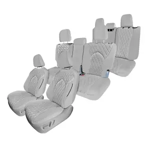 Toyota Highlander - 2020 - 2024  - Full Set Seat Covers - Solid Gray Ultraflex Neoprene