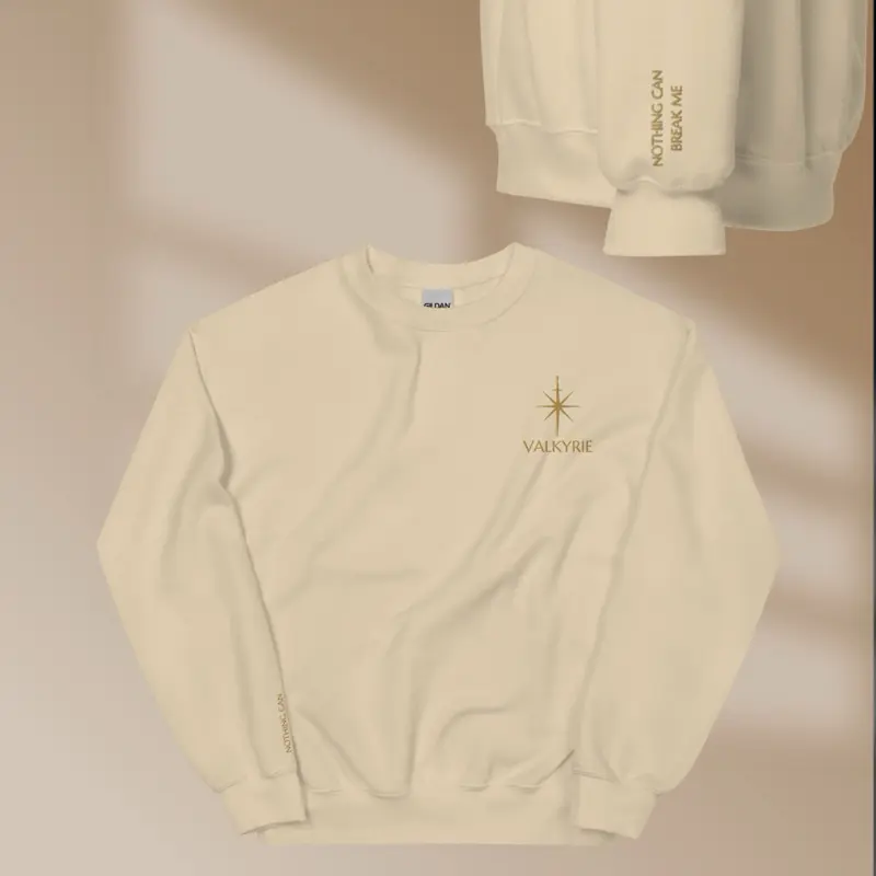 Valkyrie Embroidered Sweatshirt, ACOSF Merch, Nesta Archeron Sweater, ACOTAR Merch