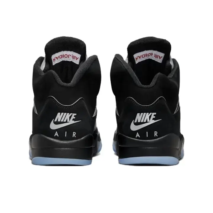 Retro Black Ice Blue High Top Basketball Shoes Woven Heel Pull Tab Easy Wear Fashion Sneakers Brand New Unopened Unisex Casual Street Footwear