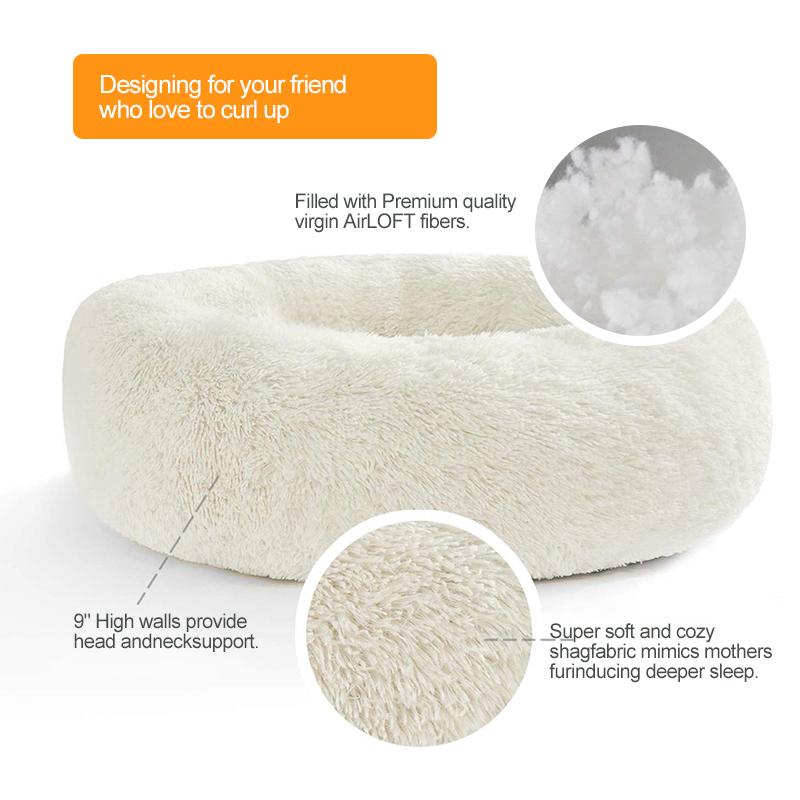 Round Long Hairy Autumn And Winter Nest Pad Cat Mattress