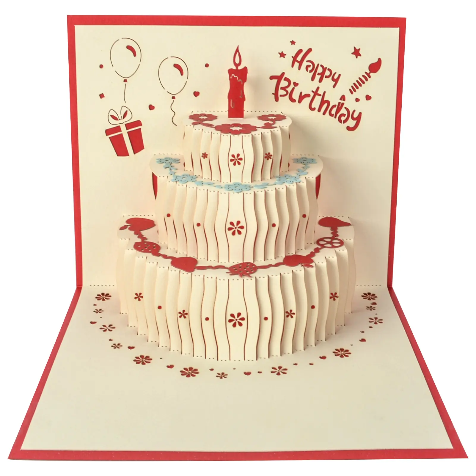 3D Pop Up Birthday Cards,Birthday Pop Up Greeting Cards Laser Cut Happy Birthday Cards Including Envelopes Best for Mom,Wife,Sister, Boy,Girl,Friends