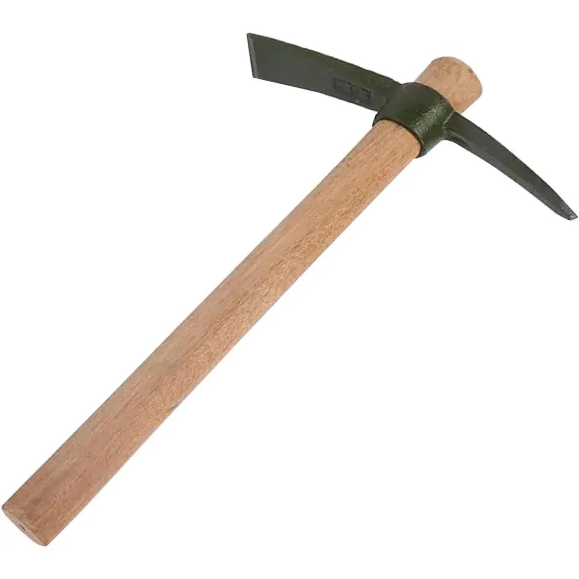 Forged Heat Treated One Piece Intact cast Iron Hoe,Weeding Garden Pick Axe,for Gardening,Camping and Outdoors Climbing Pickaxe Tool Hand Tools