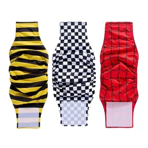 3 Pack Washable Male Dog Diapers Lucky Bundle, Adjustable Belly Wrap for Incontinence, Reusable Dog Training Aid, Puppy Pads