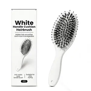 Big Discount on Pure Boar Bristle & Nylon Brush – Get Silky, Shiny Hair with Ergonomic Paddle & Travel Cover!