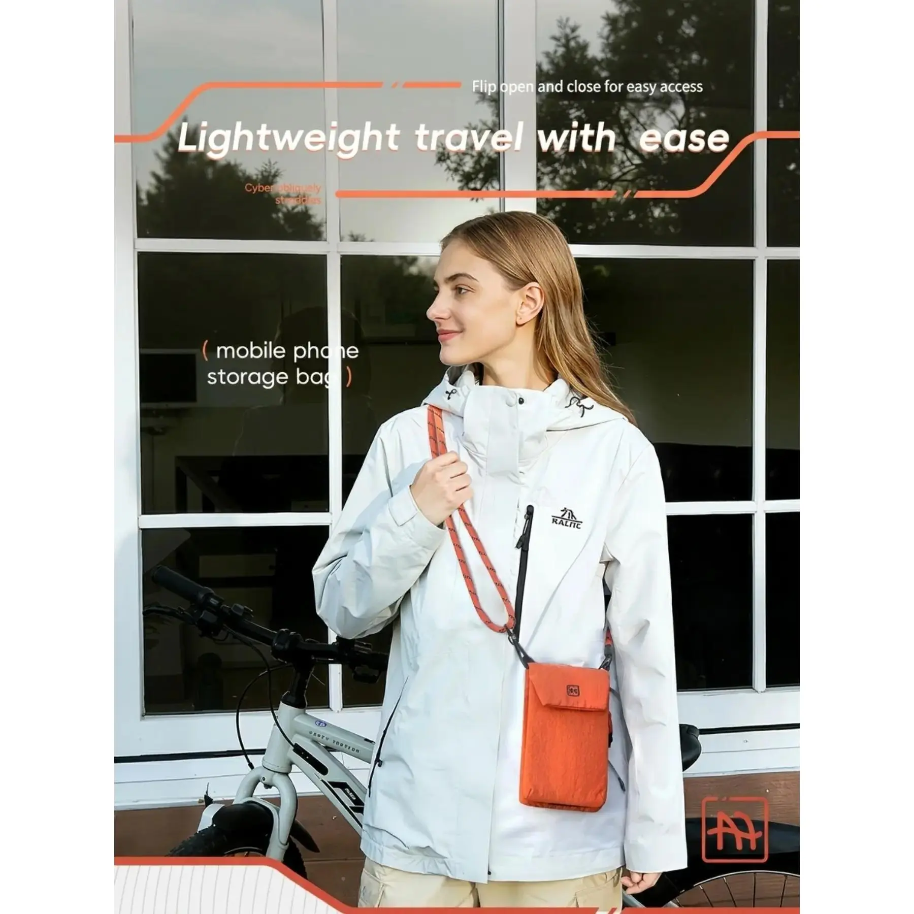 Women's Lightweight Nylon Vertical Crossbody Sling Phone Purse with Coin Pouch, Casual Mini Shoulder Bag, Hands-Free Home Organizer Storage Bag, Vertical Bag Everyday Bag High Quality Bag
