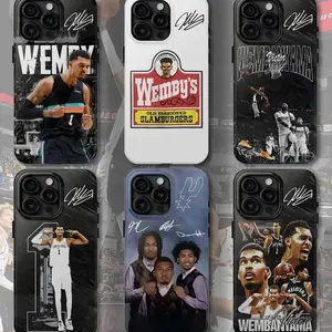 Wembanyama Signature Phone Case – San Antonio Basketball Fan Art, Compatible with iPhone X, 11, 12, 13, 14, 15, 16, 17 & more