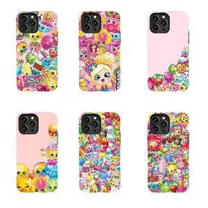 Pastel Shopkins Phone Case Pack - Sweet Cartoon Toy Aesthetic Y1227 | Phone Case Compatible with iPhone 17 16 15 14 13 12 11 pro pro max & Samsung S25 S24 S23 S22 S21 Durable Protection Dual Layer Design Glossy