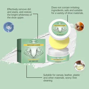 Leather & Sneaker Cleaner – Jue Fish White Shoe Paste, No Wash Required!