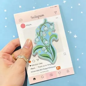 Lily of the Valley MagSafe Phone Grip, Magnetic Kindle Grip, Phone Stand, Floral Phone Holder, Cute Botanical Accessory Gift