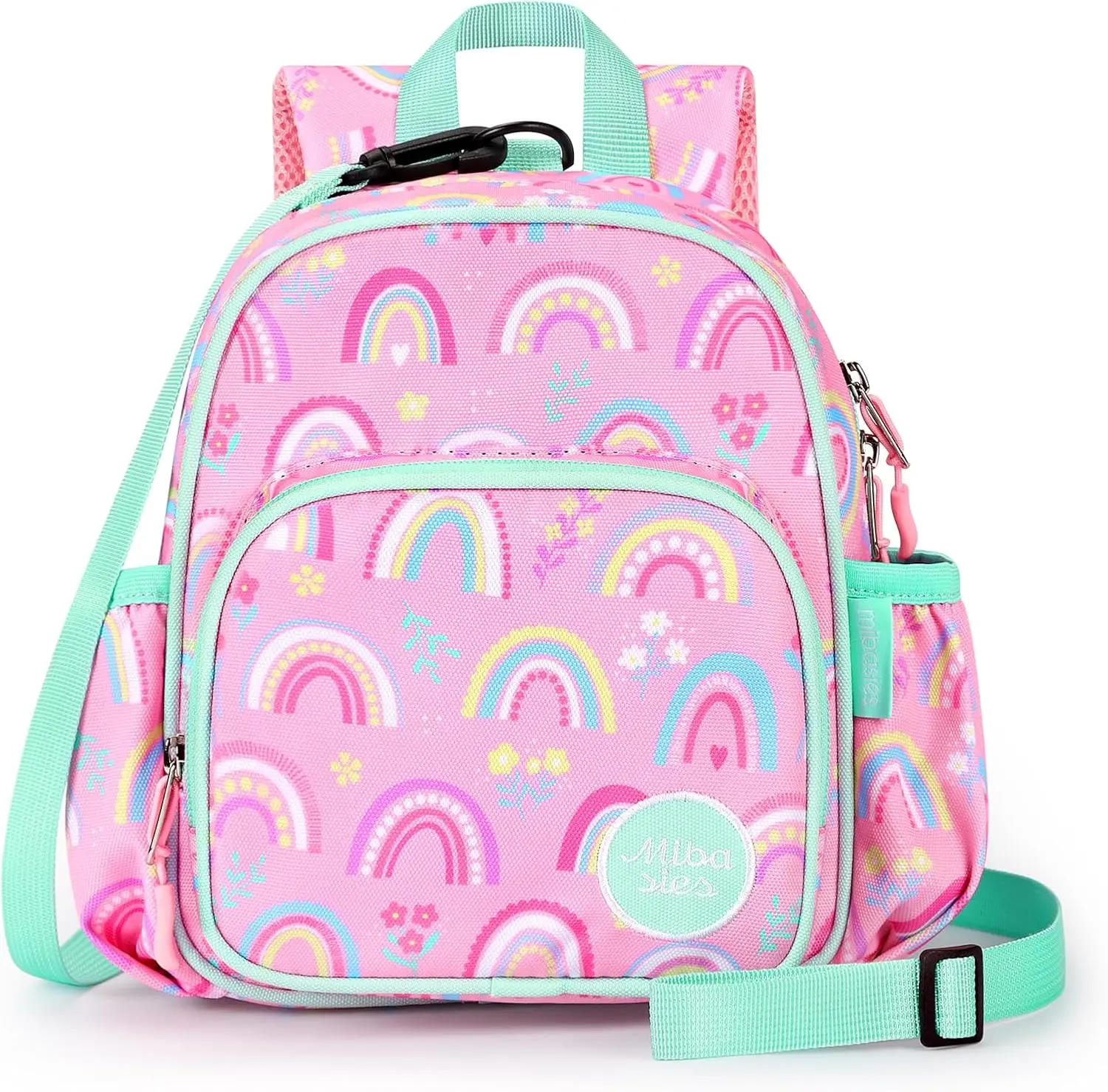 Toddler Child Harness Backpack with Leash, Rainbow Pink (Baby Travel Gear)