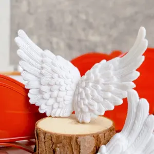 Angel Wings Decoration, Lightweight Christmas Holiday Decor, DIY Party Props, Event Party Supplies, 5/10pcs Blow Mold Craft