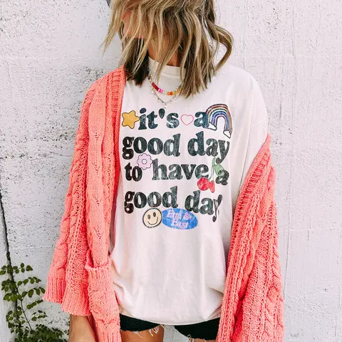 Comfort Colors ETTA OG It Is a Good Day To Have a Good Day For A Good Day Happen Graphic Tee - Ivory