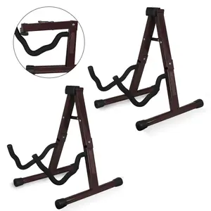 5 Core Guitar Stand A Frame w Foam Arms Rubber Pad for Acoustic Electric Bass