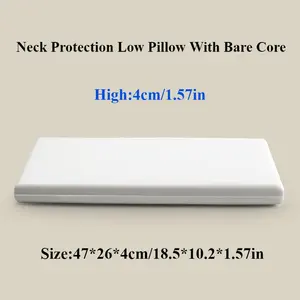 1 piece Ultra-Thin Soft Memory Foam Pillow, Neck Protection & Support, All-Season Use, Multiple Sleep Positions, Polyester Cover