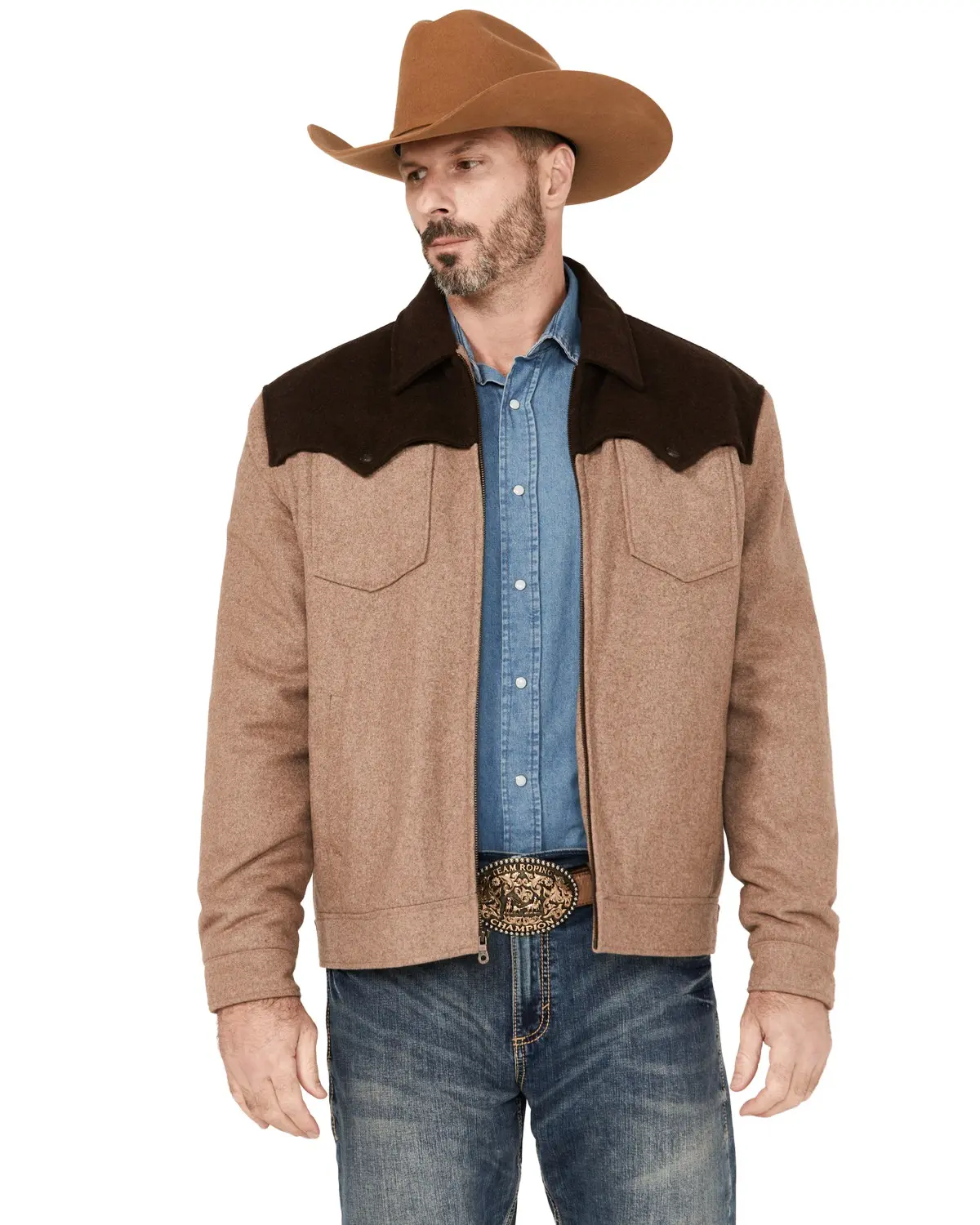 Cripple Creek Men's Men'S Yellowstone Wool Jacket - Cr43066-18